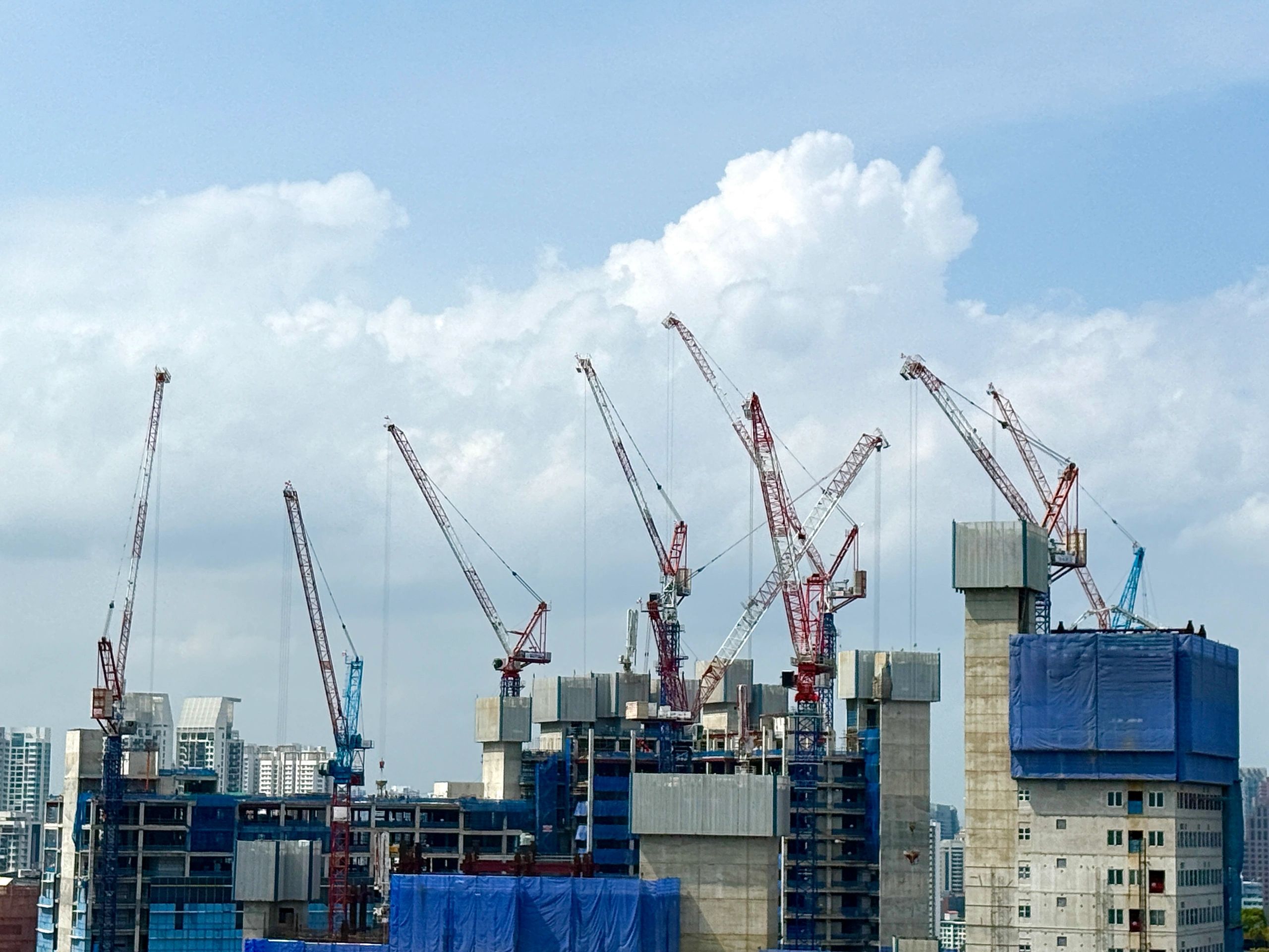 Large commercial building under construction